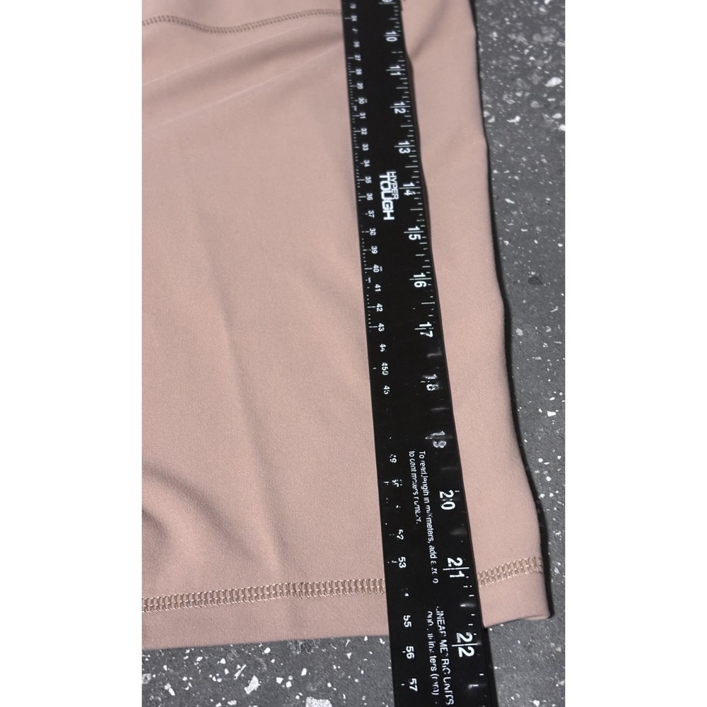 Ingrid & Isabel Maternity High Rise Over Belly Active Bike Shorts Taupe Size XL - Picture 5 of 5